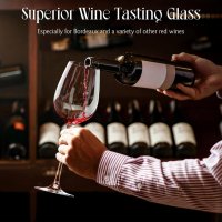 DH Crystal Wine Glasses Комплект 2 чаши за червено вино 460 гр., снимка 6 - Чаши - 44478333