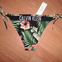 CALVIN KLEIN – Банки ДОЛНИЩЕ нов флорално с връзки, снимка 4 - Бански костюми - 37482627