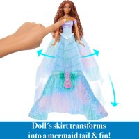 Нова Трансформираща кукла русалка Ариел/ Mermaid Ariel 2023, снимка 4 - Кукли - 42715536