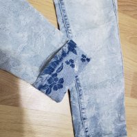 Двулицеви дънки Denim с принт цветя две лица, снимка 9 - Дънки - 31144248