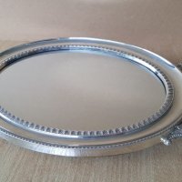 Сребърно огледало КРАСИВА сребърна рамка стара Испания , снимка 6 - Огледала - 36708656