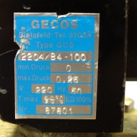вентил ел.магнитен GECOS GCS 2204/B4-100, снимка 4 - Резервни части за машини - 35033590