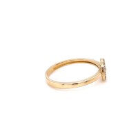 Златен дамски пръстен 1,61гр. размер:53 14кр. проба:585 модел:22041-2, снимка 2 - Пръстени - 44215186