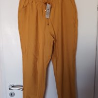 Макси панталони цвят горчица, снимка 2 - Панталони - 39126844