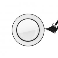 Лампа лупа LED GLOW 308 - 8 диоптера настолна -бяла/черна, снимка 7 - Козметични уреди - 37634525