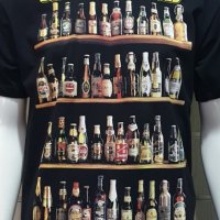Нова мъжка тениска с трансферен печат Бутилки бири, алкохол, Beers of the world, снимка 3 - Тениски - 28256566