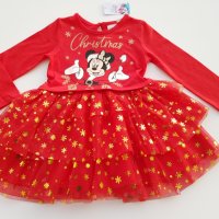 Коледна рокля Мини Маус 9-12 месеца - НОВА, снимка 11 - Бебешки рокли - 30635936