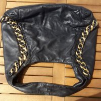 черна чанта Michael Kors естествена кожа, снимка 7 - Чанти - 38165342