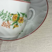 Български порцеланов сервиз за чай. Чаши 0.200мл, снимка 3 - Сервизи - 35642945