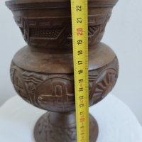 Дървена ваза №2558, снимка 2 - Антикварни и старинни предмети - 37438791
