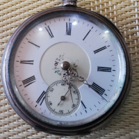 Старинен сребърен часовник , снимка 2 - Антикварни и старинни предмети - 36481255