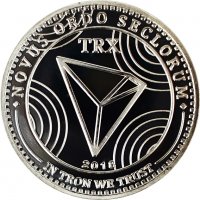 Трон монета / TRON coin ( TRX ) 2 - Silver, снимка 3 - Нумизматика и бонистика - 39116033