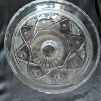 стара кристална купа,фруктиера арт деко-бохемия, снимка 2 - Антикварни и старинни предмети - 29289322