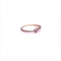 Златен дамски пръстен 0,97гр. размер:56 14кр. проба:585 модел:9922-5, снимка 3 - Пръстени - 38386294