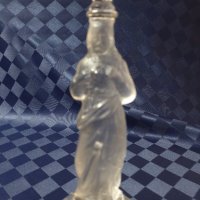 Кристален  свещник с религиозни мотиви, снимка 9 - Антикварни и старинни предмети - 42612534