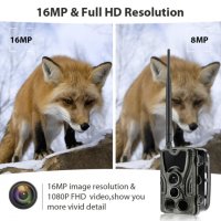 Модел 2022 3G версията HC-801G Фотокапан Suntek 16MP 1080P Ловна камера Нощно виждане, Full HD,, снимка 12 - Оборудване и аксесоари за оръжия - 37516909