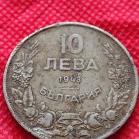 Монета 10 лева 1943г. Царство България за колекция декорация - 24993, снимка 1 - Нумизматика и бонистика - 35186035