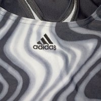 Adidas S-M- Оригинален цял бански в черно бял меланж , снимка 7 - Бански костюми - 37519935