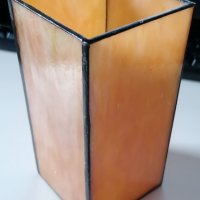 витражно стъкло споена ваза Уникат, снимка 1 - Вази - 31142190