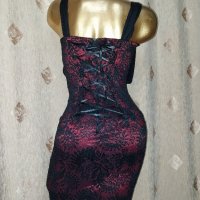 Melania M Черна права корсетна рокля , снимка 6 - Рокли - 42725566