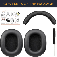 SOULWIT Резервен комплект подложки за уши и лента за глава за слушалки ATH M50, M50X, M50XWH, снимка 8 - Слушалки и портативни колонки - 44734167