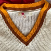 Пуловер с шпиц , снимка 2 - Блузи с дълъг ръкав и пуловери - 35567354