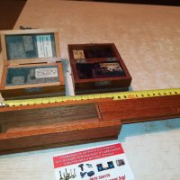 дървени кутиики 3бр от германия 1410211200, снимка 1 - Антикварни и старинни предмети - 34459810