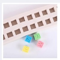 Кубчета куб кубче с букви азбука латиница английски силиконов молд форма калъп фондан гипс шоколад , снимка 3 - Форми - 36953092