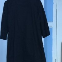 Черен шлифер с ръкав 7/8 , снимка 6 - Палта, манта - 24871407