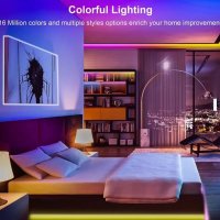 Смарт RGB LED лента за фоново осветление с Bluetooth и Дистанционно, снимка 5 - Други - 36601147