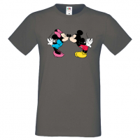 Мъжка тениска Mickey & Minnie 8 Подарък,Изненада,Рожден ден, снимка 4 - Тениски - 36575604