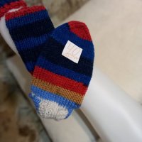 Ръчно плетени чорапи размер 40, снимка 2 - Дамски чорапи - 38593670
