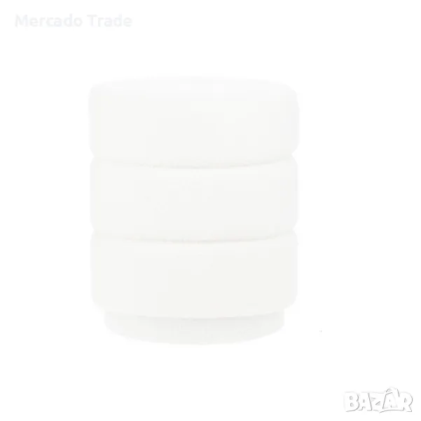 Декоративна табуретка Mercado Trade, Бяла, снимка 1