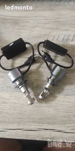 H7 LED Крушки с Лупи 60W вградени лупи Х7 h7 monto.bg, снимка 1