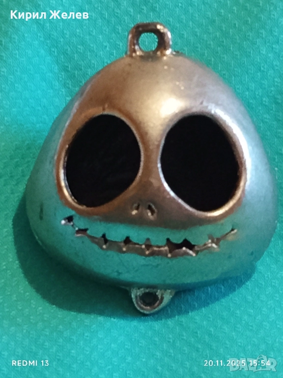 МЕТАЛЕН ТАЛИСМАН с ЛИКА на Джак Скелингтон от Кошмарът преди Коледа 51864, снимка 1