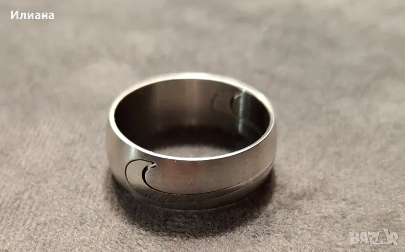 сребърен пръстен Nike , снимка 1