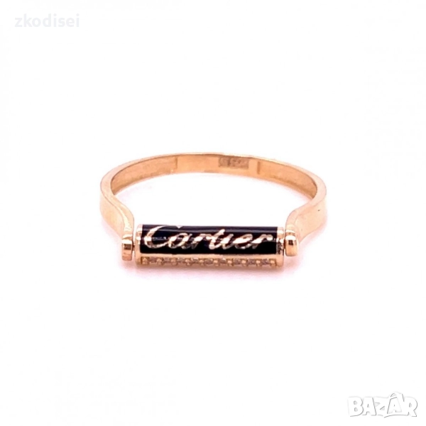 Златен дамски пръстен Cartier 1,52гр. размер:52 14кр. проба:585 модел:33741-4, снимка 1
