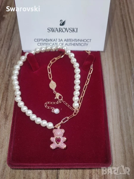 Колие и Гривна с мече TEDDY и камъни Сваровски, снимка 1