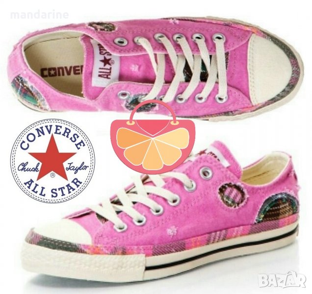 ПРОМО 🍊 CONVERSE 🍊 Дамски цветни спортни обувки PALE PINK 37½ номер нови с кутия, снимка 1