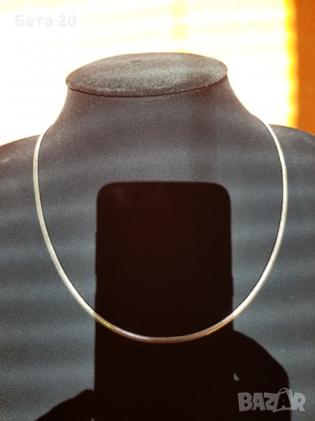 Сребърно колие змийска плетка, сребро 925, италианско сребърно колие, снимка 1