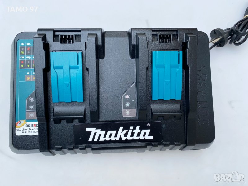 Makita DC18RD - Бързо зарядно устройство за 2 батерии, снимка 1