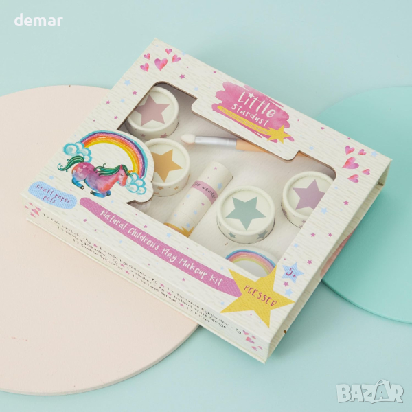 Натурален комплект детски гримове, нетоксичен, безопасни формули, снимка 1