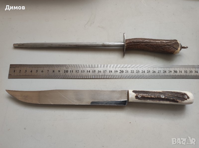 Sabatier Френски комплект нож масат Рог, снимка 1