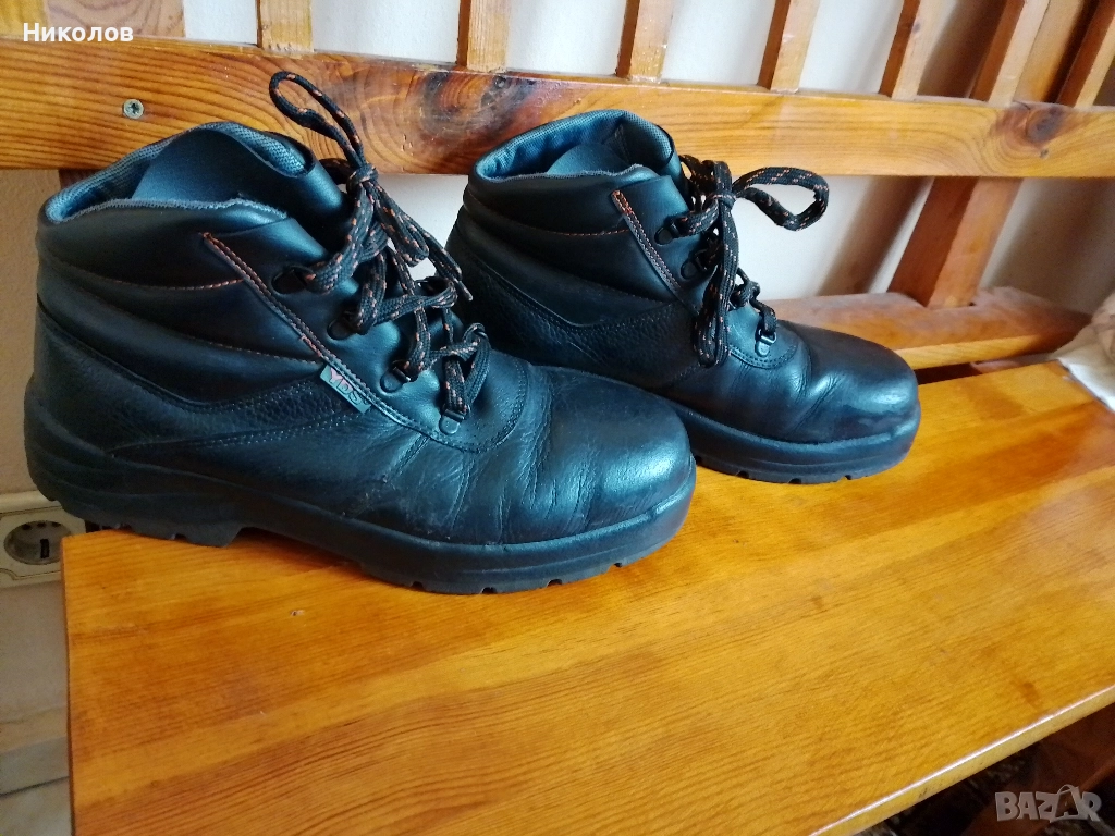 Боти Ест. кожа "10лв"!№44+Доставка!, снимка 1