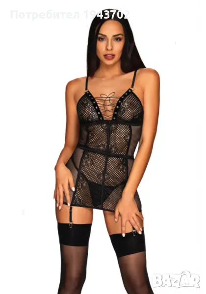 Секси нощница с прашки Basitta Obsessive, снимка 1