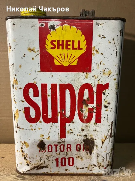Метална туба Shell  Super Oil , снимка 1