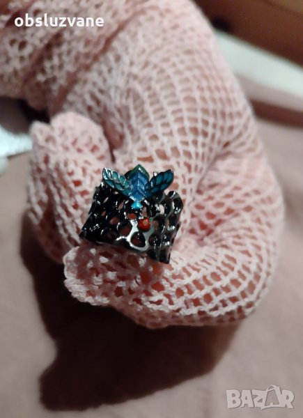 Пръстен-пита мед с пчела 💥, снимка 1