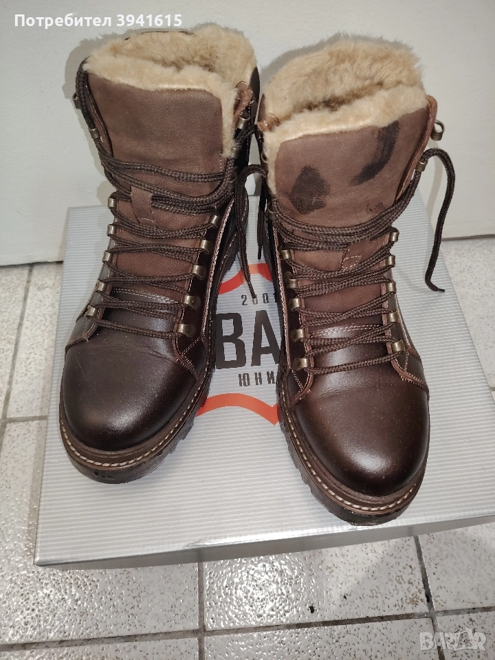 мъжки боти естествена кожа 41 н, снимка 1