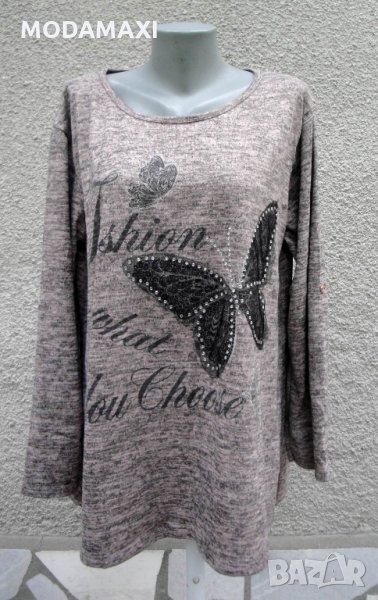 3XL Нова  италианска блуза с пеперуда , снимка 1