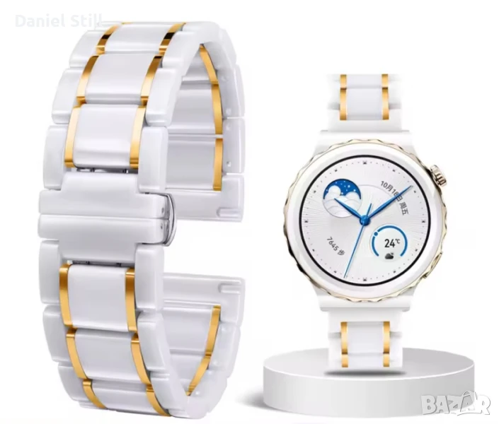 Нова 18 мм керамична каишка за Huawei Watch GT5 Pro 42 мм, снимка 1